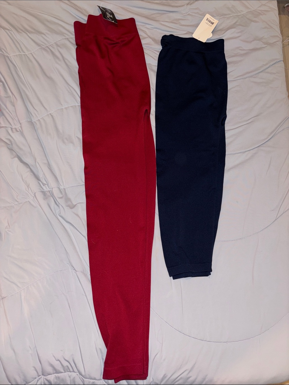 BNWT Sofra Women’s Stretch Leggings in Plus Size,red full length and navy capris